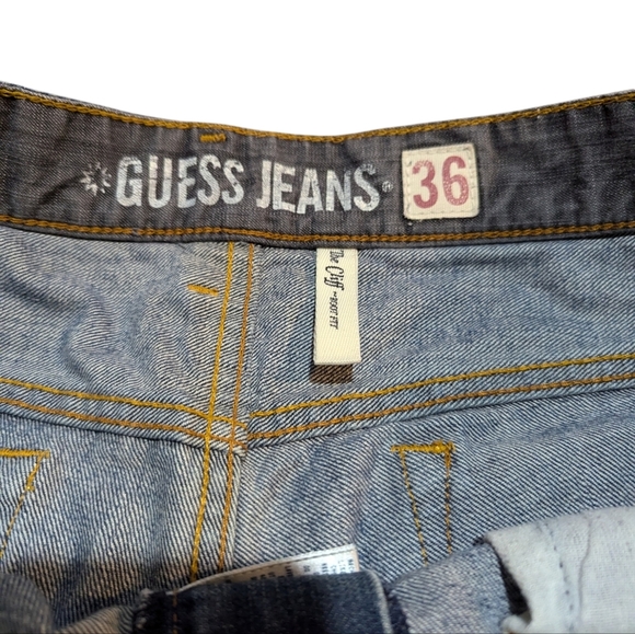 Guess Cliff Bootcut Men's Jeans Relaxed Fit Flap Pocket 36x33 - Picture 5 of 11